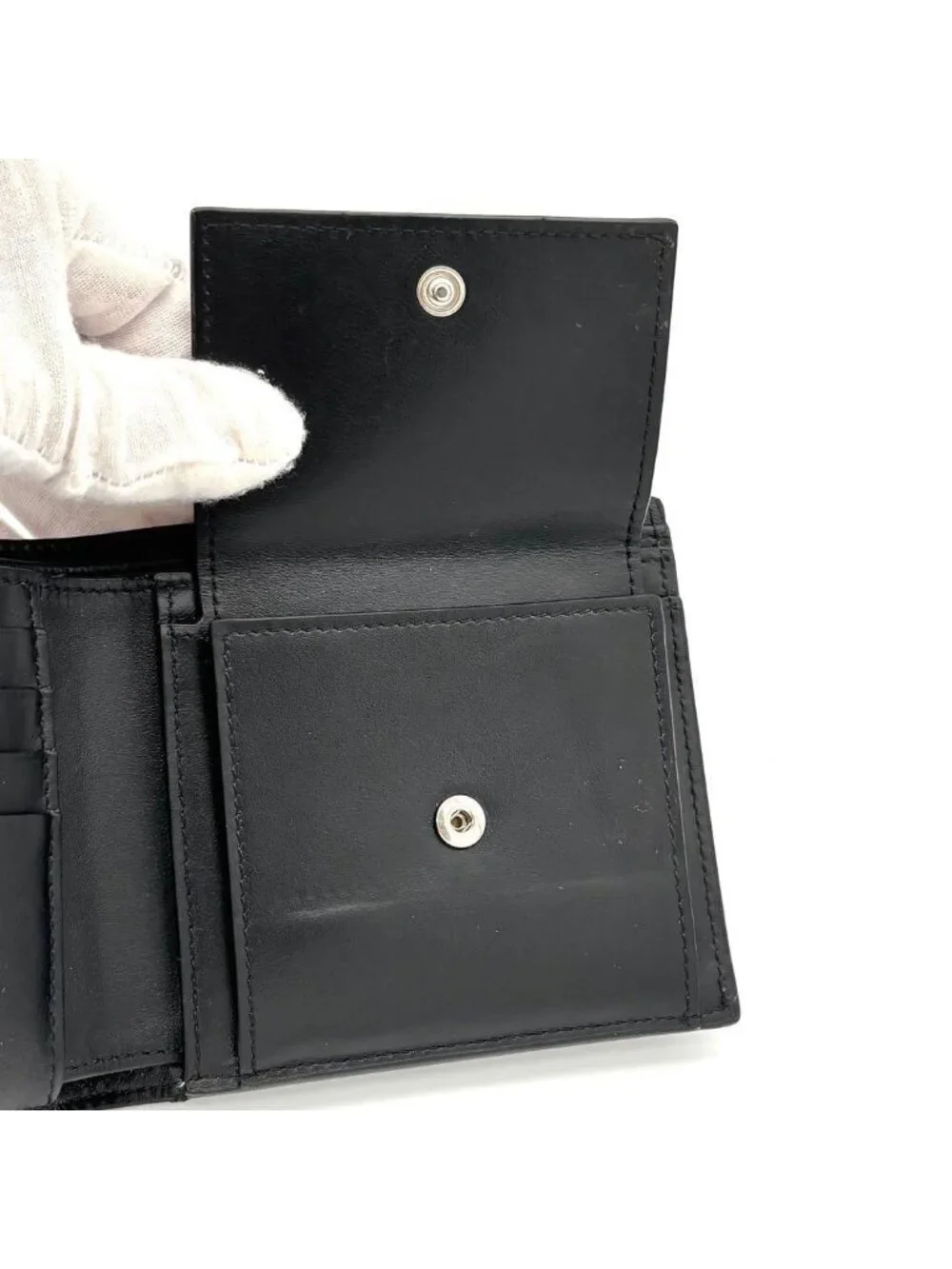 Celine Bifold Wallet Leather Black